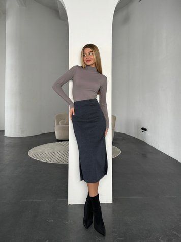CHERIE Спідниця трикотажна міді з розрізами 2210000004641 фото