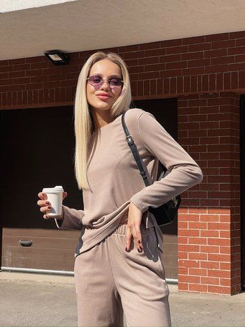 CHERIE Топ подовжений із розрізами рубчик 2210000006614 фото